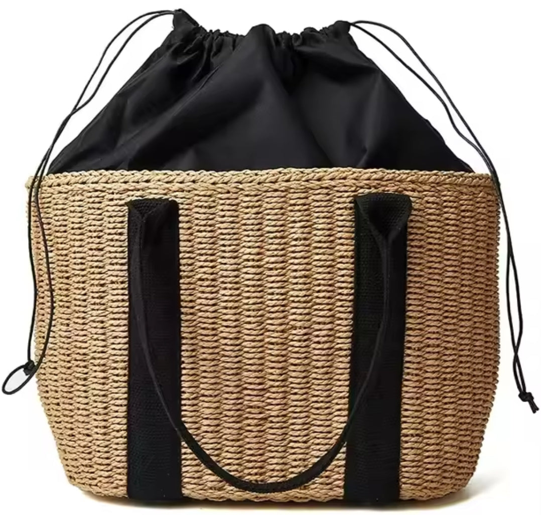 Beach Straw Tote Bag