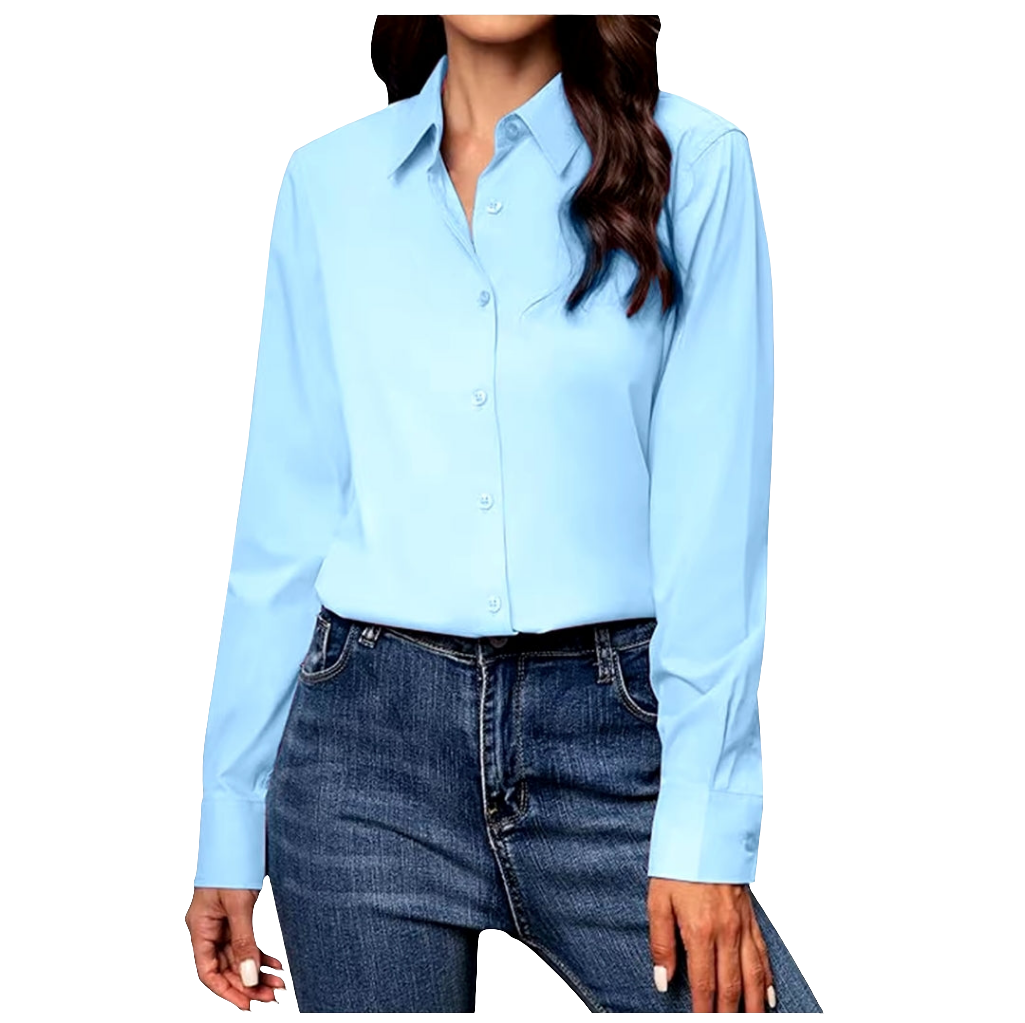 Classic Collar Button-Up Blouse