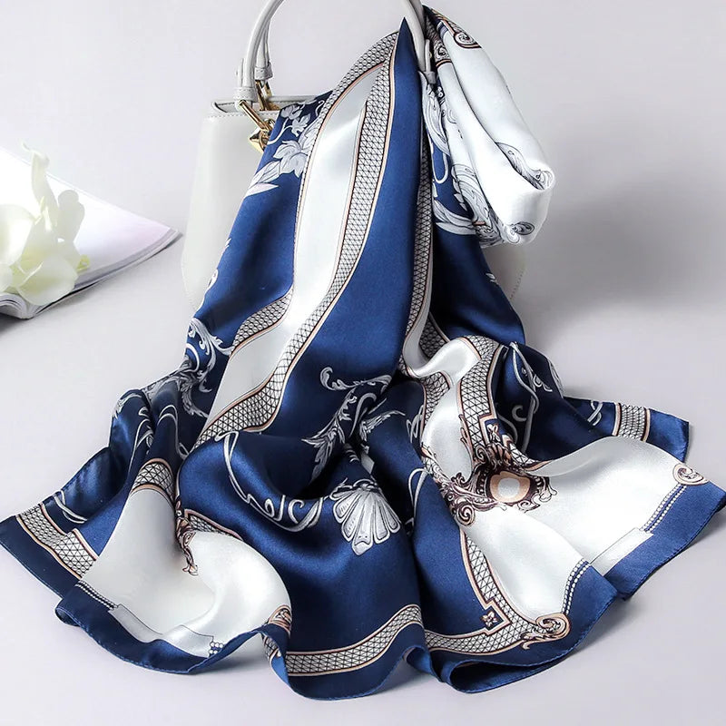 Luxury Printed Silk Scarf