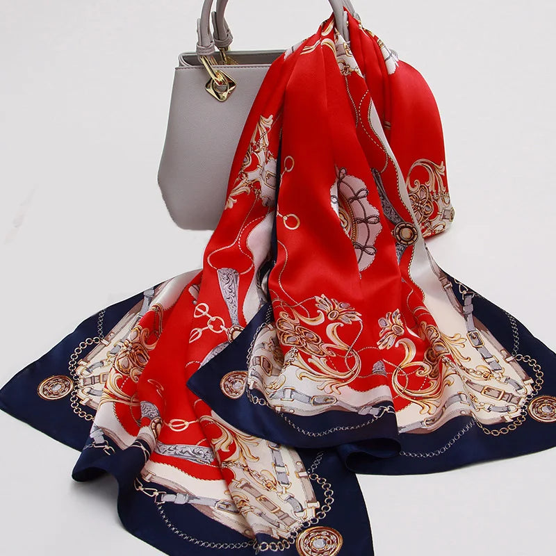 Luxury Printed Silk Scarf