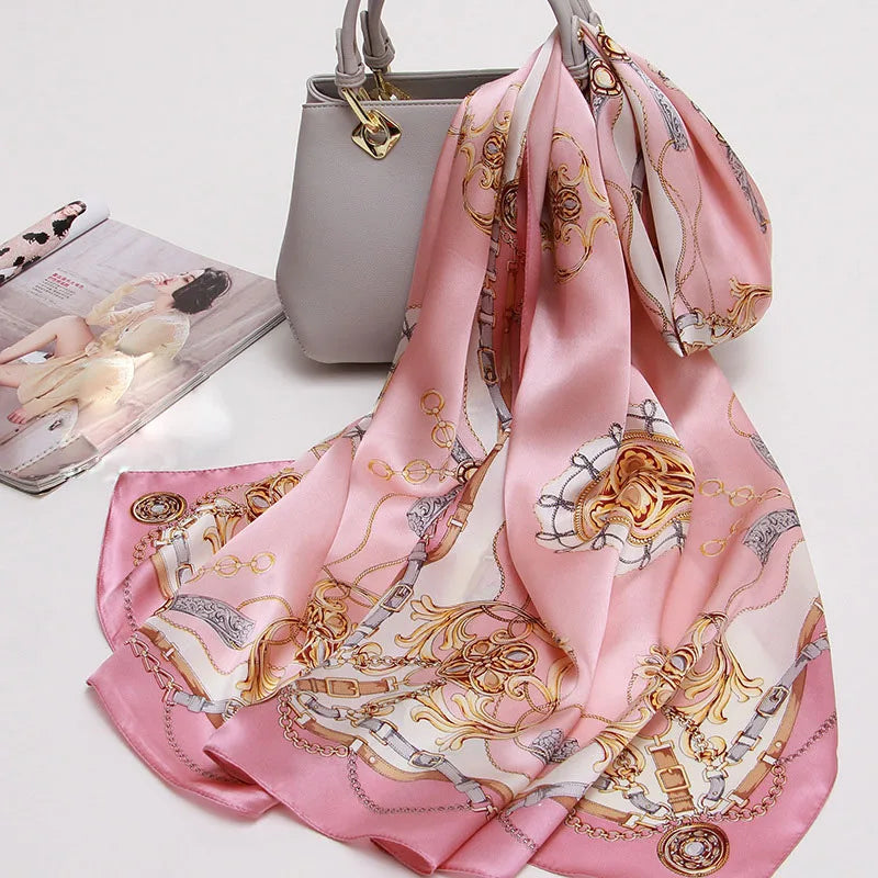 Luxury Printed Silk Scarf