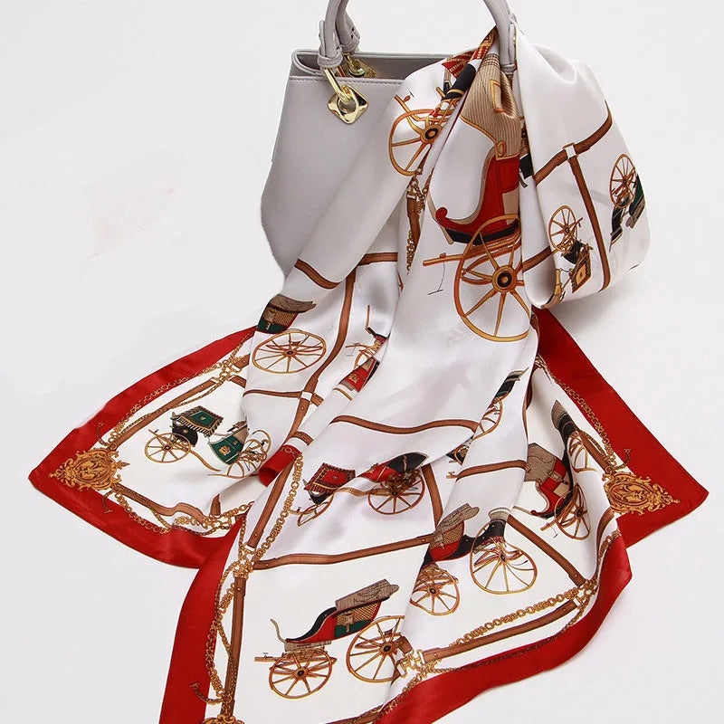 Luxury Printed Silk Scarf
