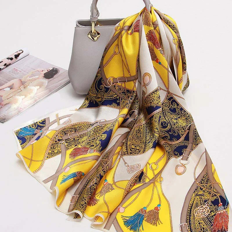 Luxury Printed Silk Scarf