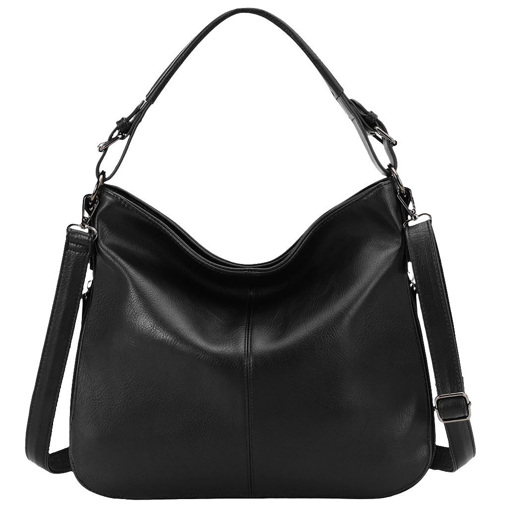 Hobo Faux Leather Shoulder Bag – Women's Handbag with Crossbody Strap