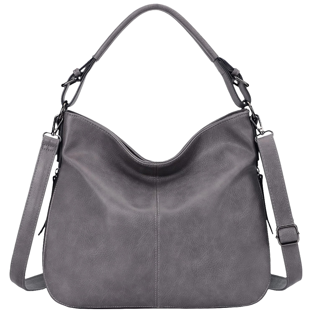 Hobo Faux Leather Shoulder Bag – Women's Handbag with Crossbody Strap