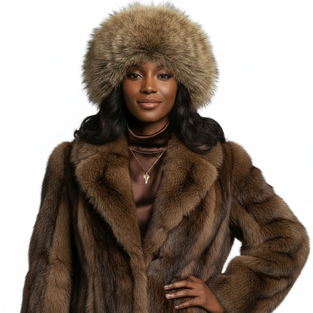 Real Fur Russian Bomber Hat